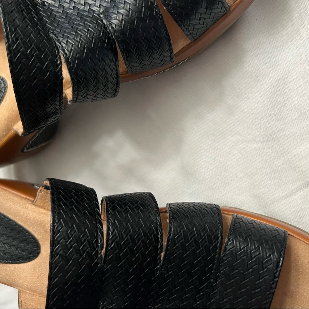 White Mountain Black Woven Mules - Picture 7 of 7
